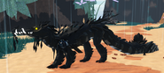 Melanistic male Nymphasuchus in-game