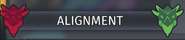 Alignment bar, visible from the quest menu.
