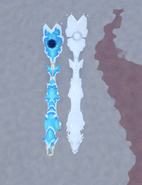 Dwarfism default male (left) and albino male (right) Olatua, from above