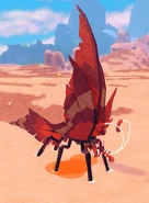 Sha'Rei's blood, which is orange