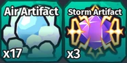 The Air and Storm Artifacts