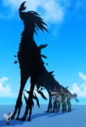 A silhouette of Boreal Warden next to Kendyll