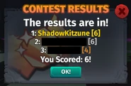 Minigame results