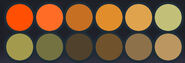 Grysallmog's primary color palette