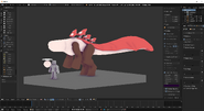 Model progress 1, previous model