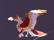 Old Glow Tail Erridea; note the glowing parts on the wings, cape above tail, and feet