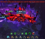 The notice given when drinking water.