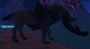 Coal Chunk + Glimmer Hebitoa; note that areas are too dark to see Glimmer