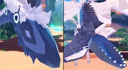 A closer view of Angelic Warden's tail mouth (closed/open)