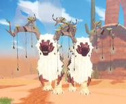 Gigantism (left) and normal (right) Ghartokus