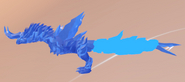 Custom Glow Tail Taurolystris, highlighted in neon blue colors