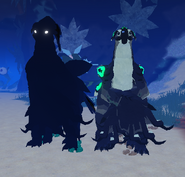 Dwarfism (right) and Shadow (left) Nindyr