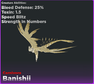 Banishii in menu, prior to release