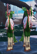 Dwarfism (left) and normal (right) Aholai