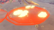 Translucent liquids from the rain of fire during phase 3