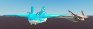 Chamei size comparison, parallel front view
