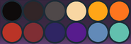 Torcherouk's primary color palette