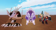 Size comparison with Geogoff and Sleirnok, front view