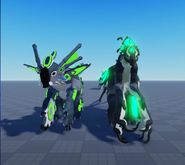 Size comparison with its previous model, front view