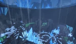 Cave under the breakable ice found in Mountains, seen from inside.