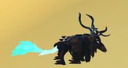 Custom Glow Tail Molangai; glowing parts highlighted in blue