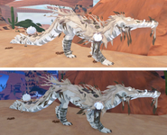 Leucistic Nymphasuchus in-game