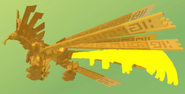 Custom Glow Tail Inkpujin, highlighted with neon yellow colors