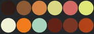 Sha'Rei's primary color palette