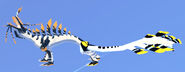 Original Glow Tail on previous Magnarothus model; note the glowing parts on the hind legs and more on the tail