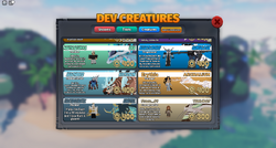 Developer Creatures Shop, 26th September 2023