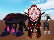 Oxytalis' size compared to Kavouradis and Yeba'idi, front view