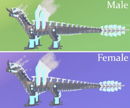 Custom Shimmer + Glimmer Oxidaizen; note that the shimmer areas are highlighted in white and the glimmer areas in light blue