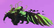 Custom Clover female Aseliorus, colored in black to highlight the mutation