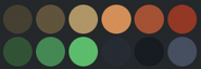 Gramoss' secondary color palette