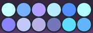 Koipise's secondary color palette