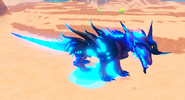 Lure's blood, which is neon blue