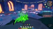 Waiting inside arena