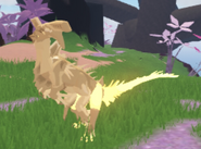Original custom Glow Tail on previous Yama'tu model; note the glowing thighs and feet