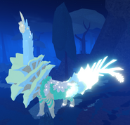 Old custom Glow Tail Lorolael; note the glowing parts on the hind legs