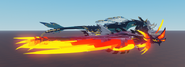 Flier size comparison, side view