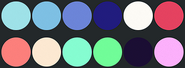 Gryvila's primary color palette