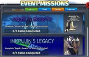 Event Missions menu during part 1