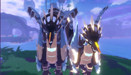 Custom Gigantism (left) and Shimmer (right) Parahexilian