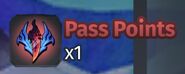 Pass points icon.