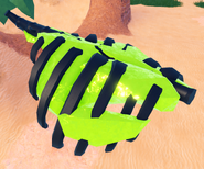 Sigmatox's Legacy carcass when killed, features black bones and bright green flesh