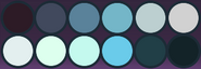Despisicle's primary color palette