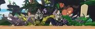 Custom Gigantism Etheralotus (left) next to Custom regular Etheralotus (right)