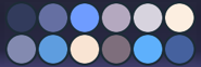 Etheralotus' primary color palette