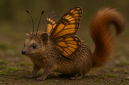 An editor who edited the Tizzie Whizie with butterfly wings and antennas