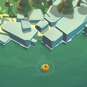Floating pumpkin